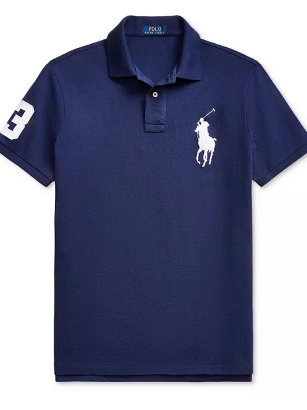Ralph Lauren Navy Polo with White Pony